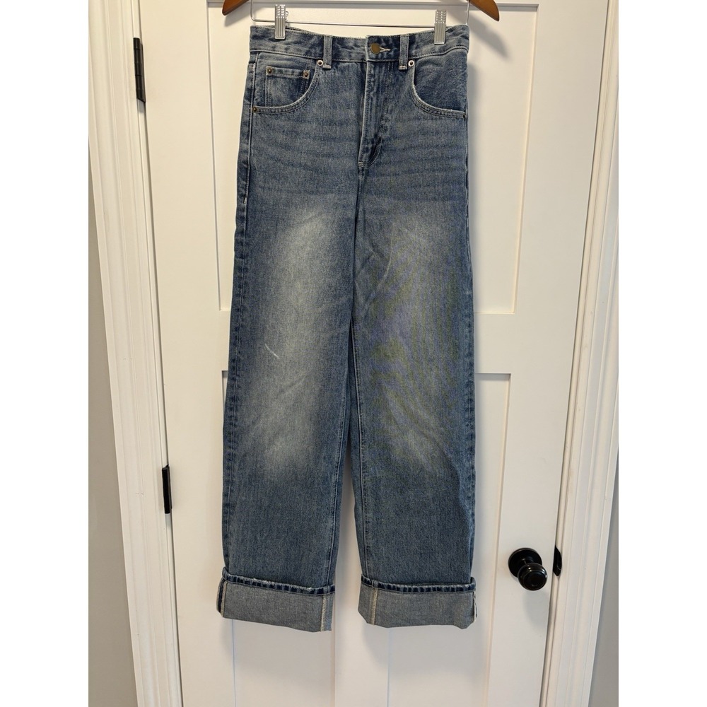 Miou Muse Straight Leg Jean, Extra long Inseam Size Small‎